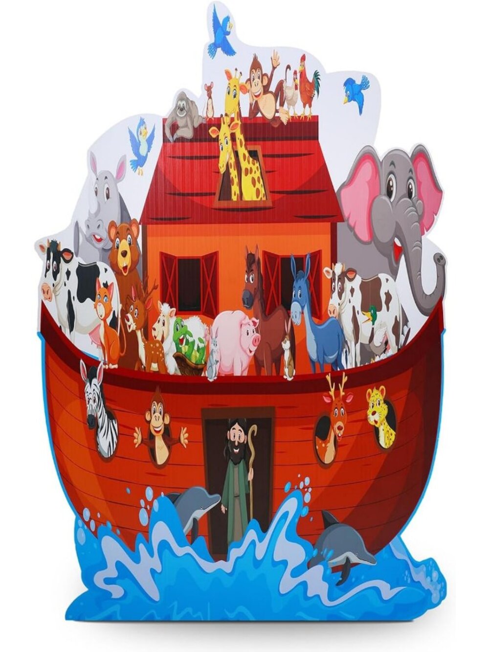6 ft Noah's Ark Stand-Up Cutout | Religious Theme Party Decor & Event Prop